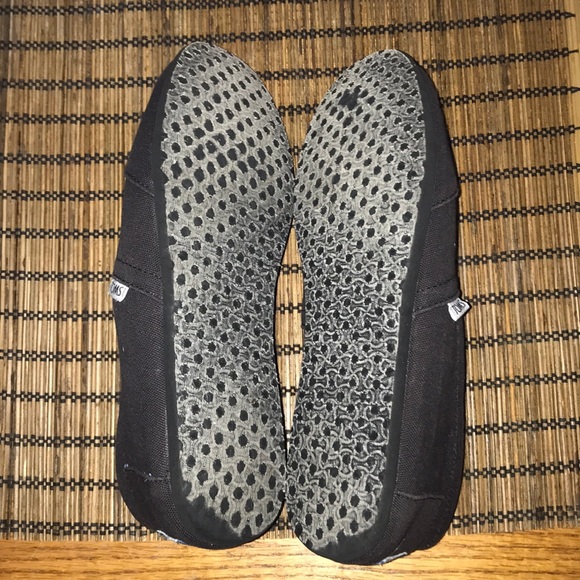 black on black toms slip ons size 9 - Picture 5 of 5